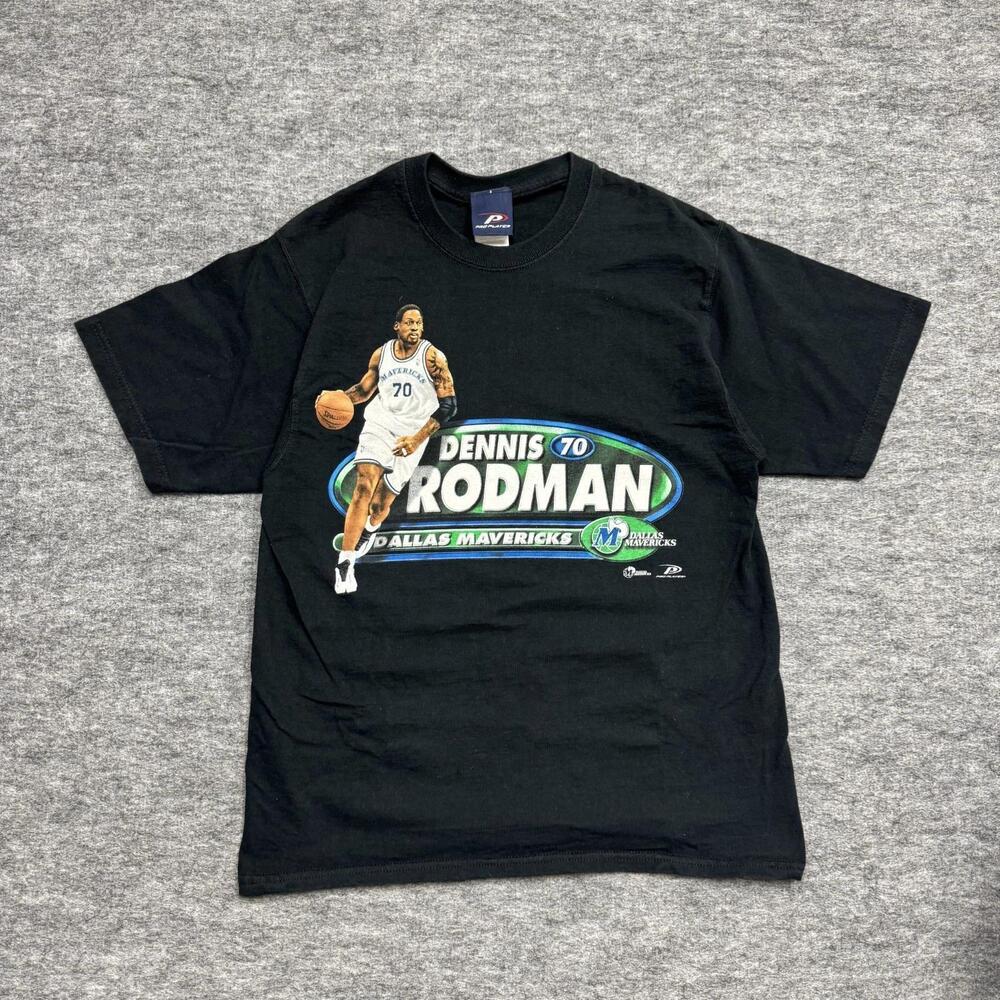 1999 Dallas Mavericks Dennis Rodman Pro Player Shirt M Black